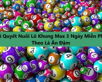Cách nuôi lô cặp max 3 ngày